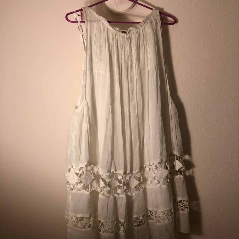 Free People white Eyelet Dress